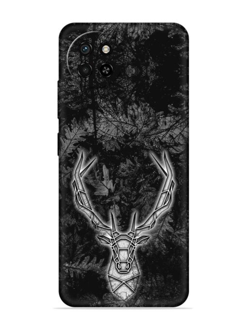 Ancient Deer Embossed Soft Silicone Case for Itel S23 Zapvi