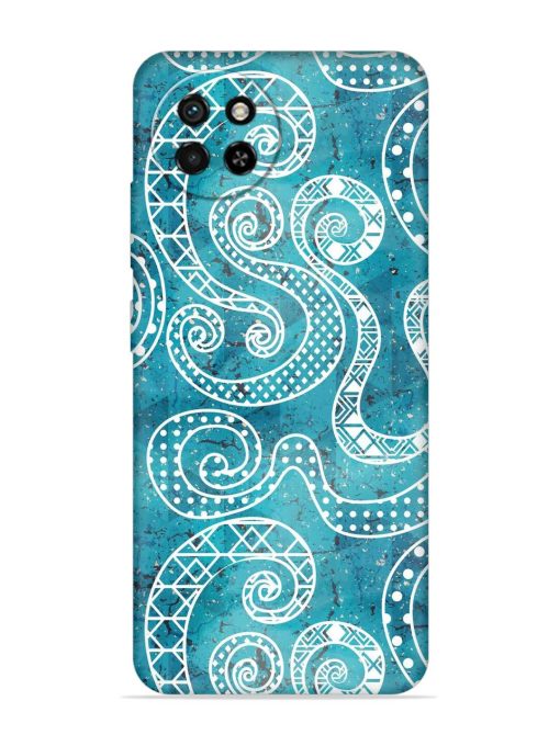 Vintage Curved Seamless Embossed Soft Silicone Case for Itel S23 Zapvi