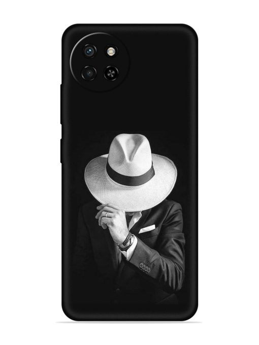 Men Under Hat Embossed Soft Silicone Case for Itel S23 Zapvi