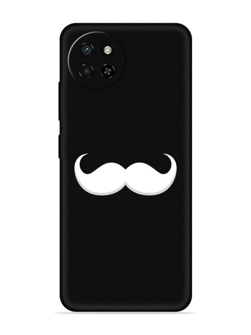 Mustache Vector Embossed Soft Silicone Case for Itel S23 Zapvi