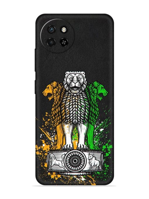 Pillars Of Ashoka Embossed Soft Silicone Case for Itel S23