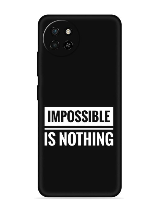 Impossible Is Nothing Embossed Soft Silicone Case for Itel S23 Zapvi