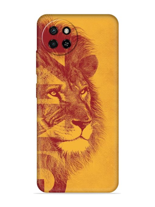 Gold Lion Crown Art Embossed Soft Silicone Case for Itel S23