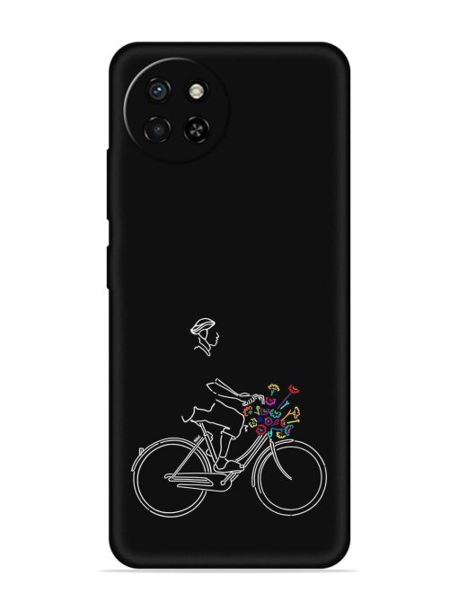 Minimalist Cycle Art Embossed Soft Silicone Case for Itel S23