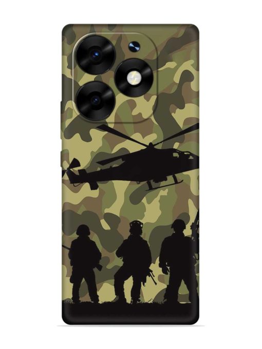 Army Heros Embossed Soft Silicone Case for Itel S23 Plus Zapvi