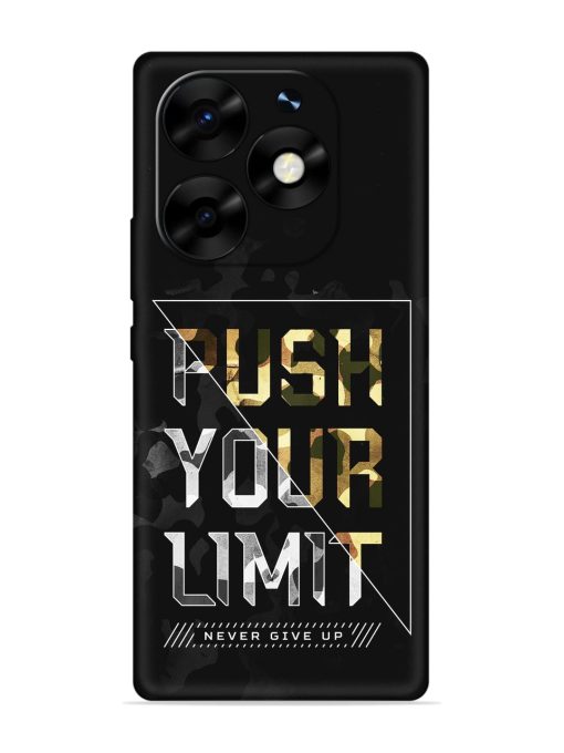 Push Your Limits Embossed Soft Silicone Case for Itel S23 Plus Zapvi