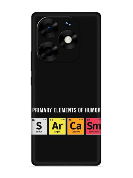 Primary Elements Humor Embossed Soft Silicone Case for Itel S23 Plus Zapvi