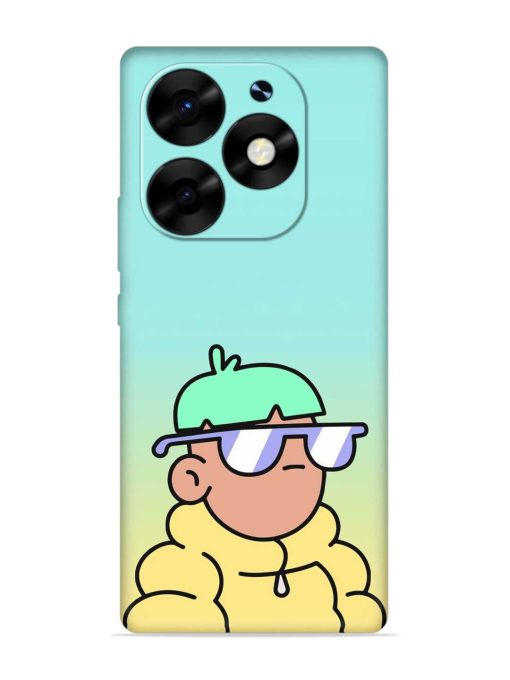 Doodles Cool Character Embossed Soft Silicone Case for Itel S23 Plus Zapvi