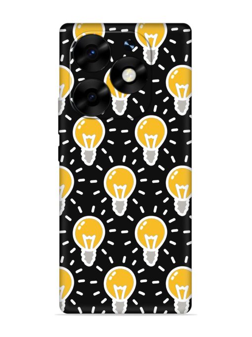 Light Bulb Seamless Embossed Soft Silicone Case for Itel S23 Plus Zapvi