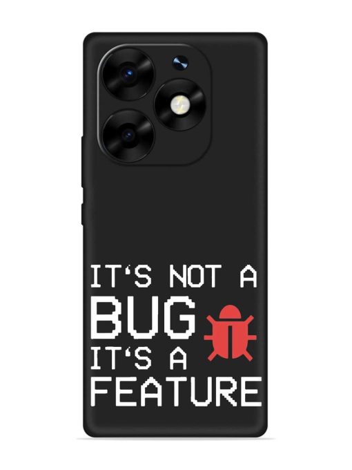 Not Bug Feature Embossed Soft Silicone Case for Itel S23 Plus Zapvi