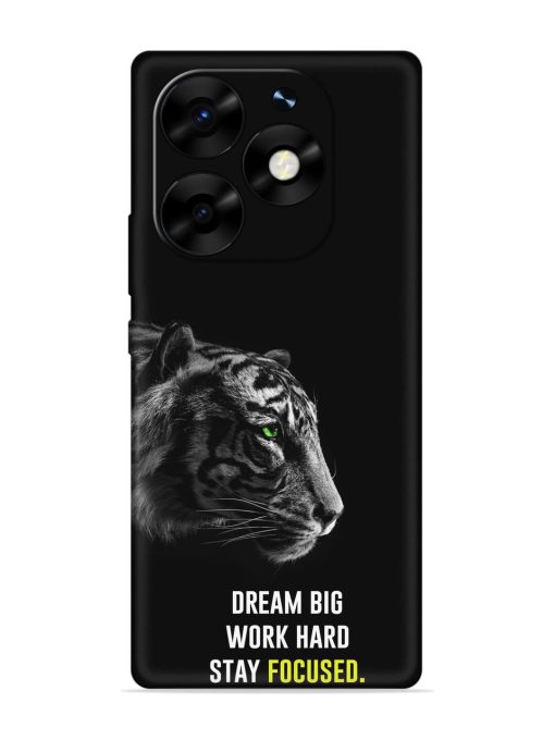 Dream Big Work Hard Embossed Soft Silicone Case for Itel S23 Plus Zapvi