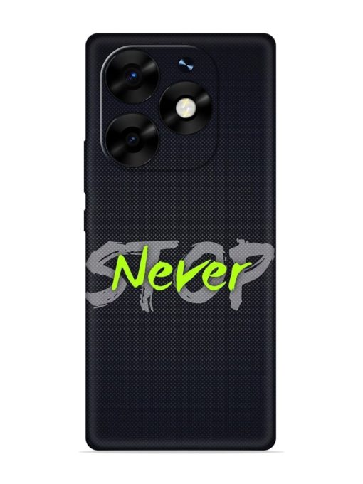 Never Stop Embossed Soft Silicone Case for Itel S23 Plus Zapvi