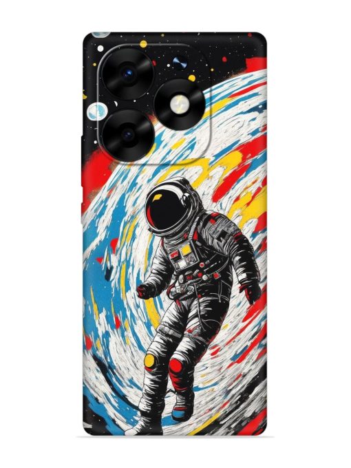 Astronaut Art Embossed Soft Silicone Case for Itel S23 Plus Zapvi