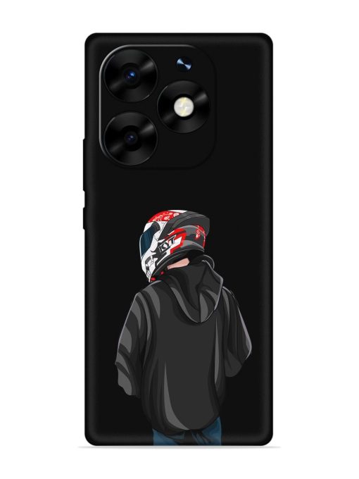 Motorcycle Rider Embossed Soft Silicone Case for Itel S23 Plus Zapvi