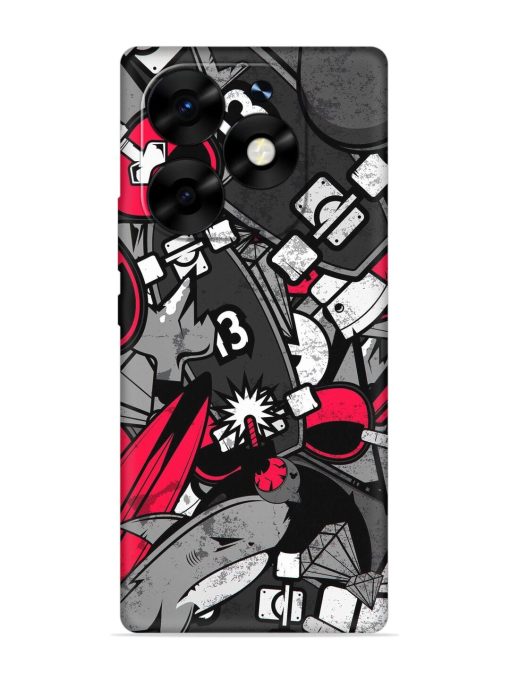 Fictional Doodle Embossed Soft Silicone Case for Itel S23 Plus Zapvi