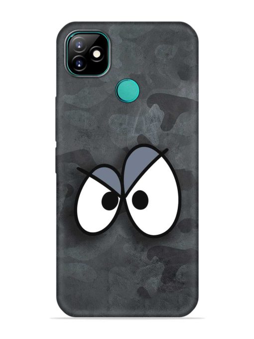 Big Eyes Night Mode Embossed Soft Silicone Case for Itel Vision 1 Zapvi