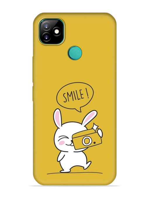 Hey Smile Please Embossed Soft Silicone Case for Itel Vision 1 Zapvi