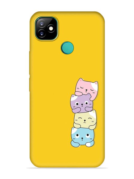 Cartoon Anime Embossed Soft Silicone Case for Itel Vision 1 Zapvi