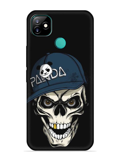 Panda Skull Embossed Soft Silicone Case for Itel Vision 1 Zapvi