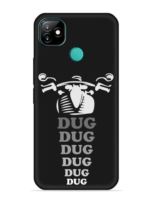 Dug Dug Dug Embossed Soft Silicone Case for Itel Vision 1 Zapvi