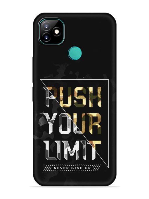 Push Your Limits Embossed Soft Silicone Case for Itel Vision 1 Zapvi