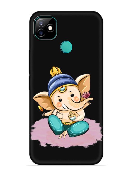 Bal Ganesh Vector Art Embossed Soft Silicone Case for Itel Vision 1 Zapvi