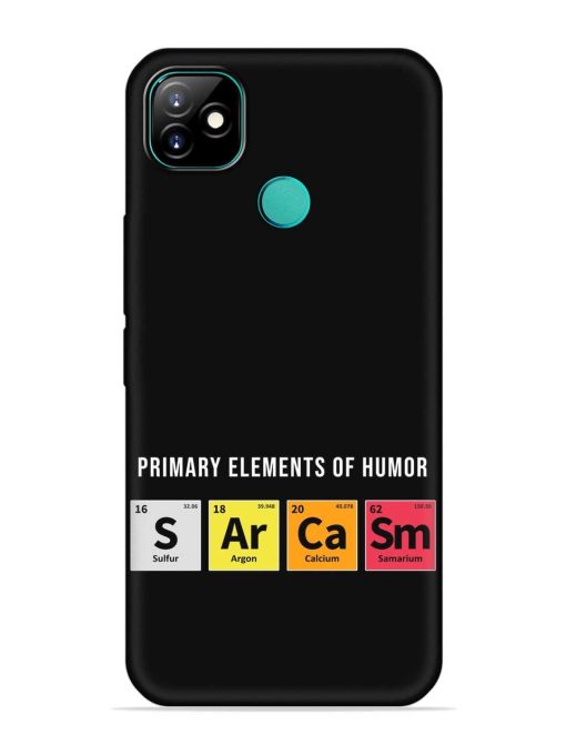 Primary Elements Humor Embossed Soft Silicone Case for Itel Vision 1 Zapvi