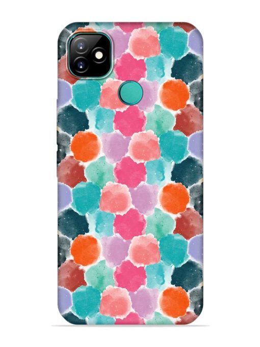 Colorful Seamless Pattern Embossed Soft Silicone Case for Itel Vision 1 Zapvi