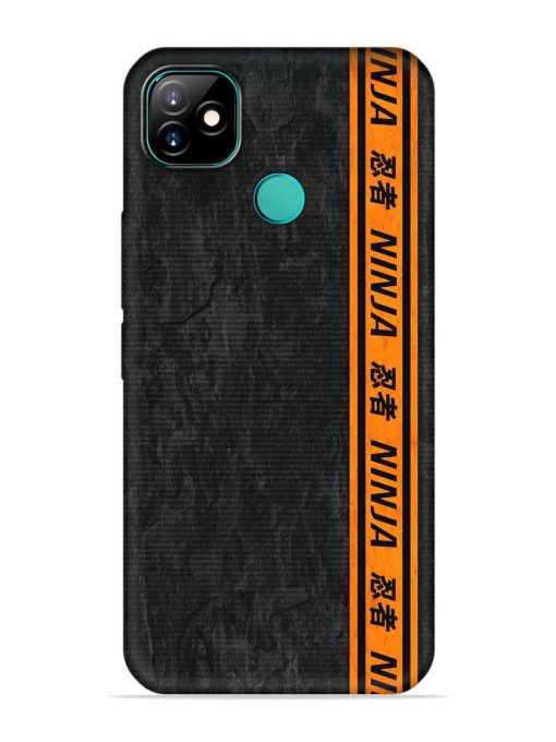 Ninja Srtips Embossed Soft Silicone Case for Itel Vision 1 Zapvi