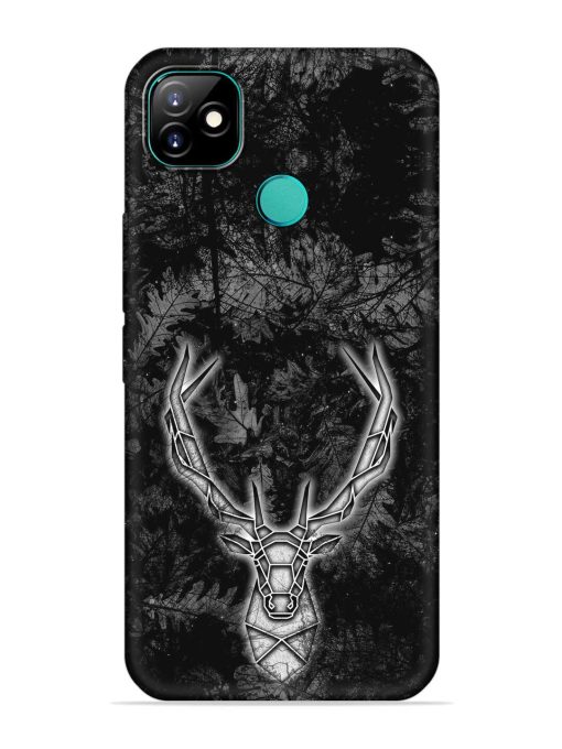 Ancient Deer Embossed Soft Silicone Case for Itel Vision 1 Zapvi