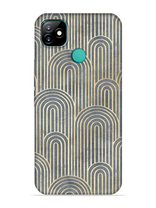 Art Deco Style Embossed Soft Silicone Case for Itel Vision 1 Zapvi