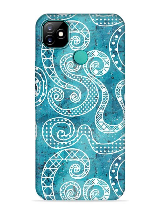 Vintage Curved Seamless Embossed Soft Silicone Case for Itel Vision 1 Zapvi