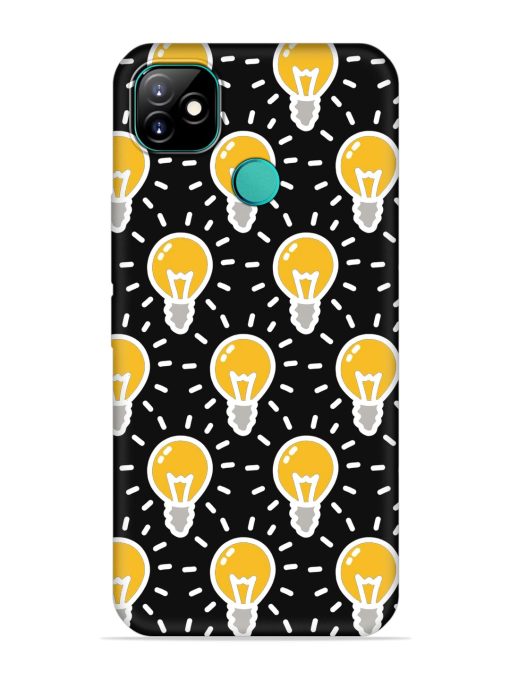 Light Bulb Seamless Embossed Soft Silicone Case for Itel Vision 1