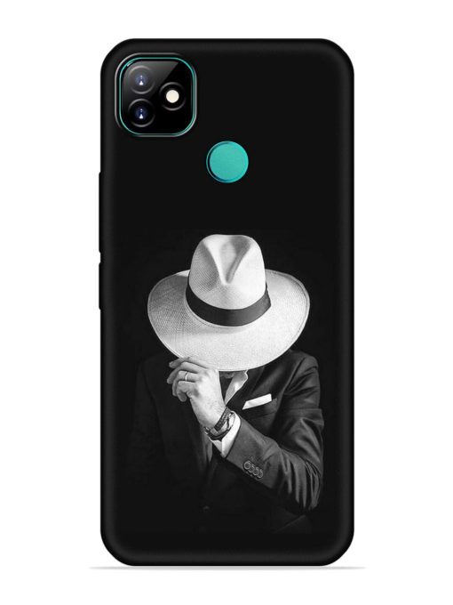 Men Under Hat Embossed Soft Silicone Case for Itel Vision 1 Zapvi