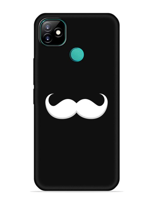 Mustache Vector Embossed Soft Silicone Case for Itel Vision 1 Zapvi