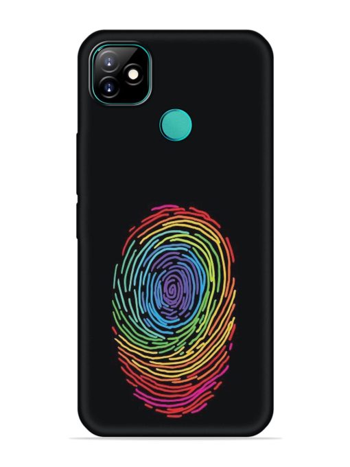 Fingerprint Of Thumb Art Embossed Soft Silicone Case for Itel Vision 1 Zapvi