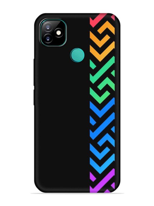 Colorshape Stripes Embossed Soft Silicone Case for Itel Vision 1 Zapvi