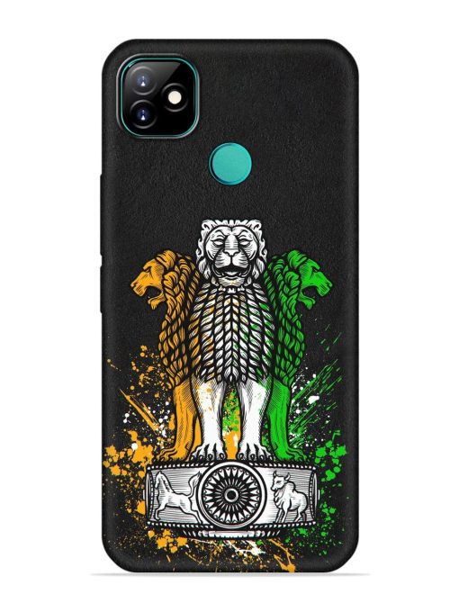 Pillars Of Ashoka Embossed Soft Silicone Case for Itel Vision 1