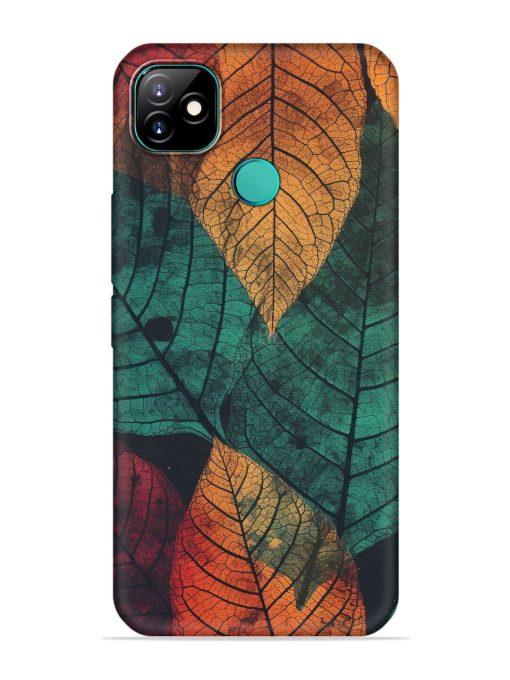 Leaves Artwork Embossed Soft Silicone Case for Itel Vision 1 Zapvi