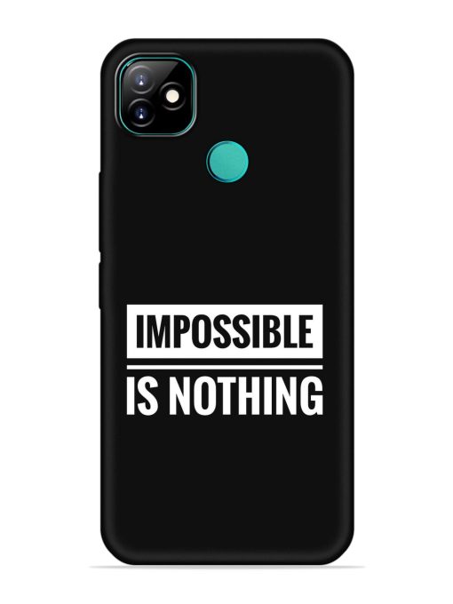 Impossible Is Nothing Embossed Soft Silicone Case for Itel Vision 1 Zapvi