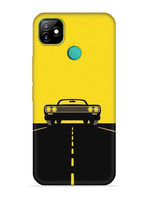 Classic Car Embossed Soft Silicone Case for Itel Vision 1 Zapvi