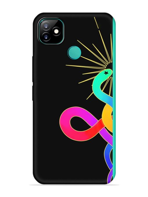 Art Geometric Abstraction Embossed Soft Silicone Case for Itel Vision 1 Zapvi