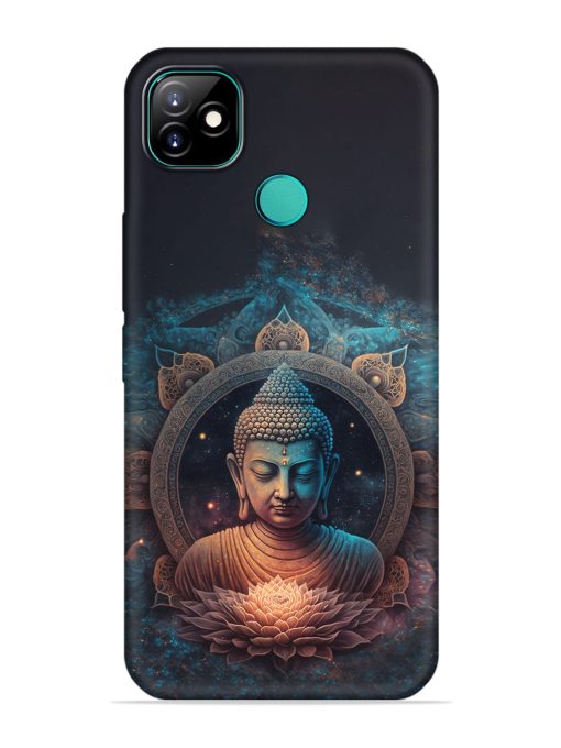 Gautam Buddha Embossed Soft Silicone Case for Itel Vision 1