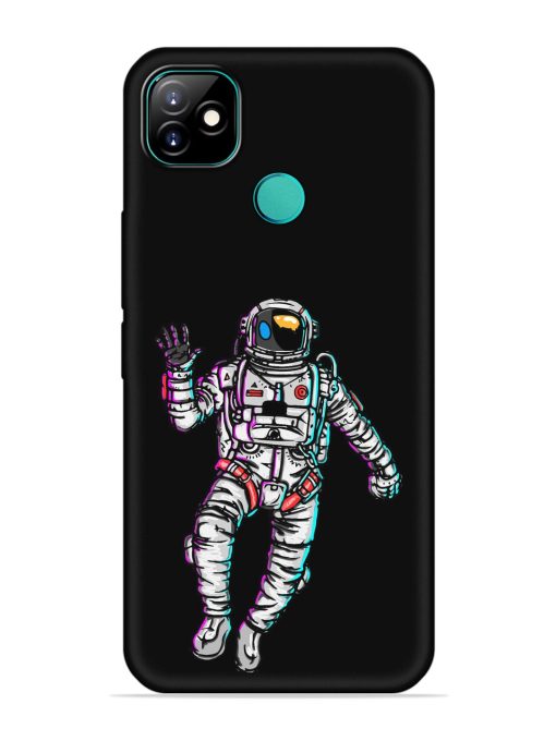 Spaceman Embossed Soft Silicone Case for Itel Vision 1 Zapvi