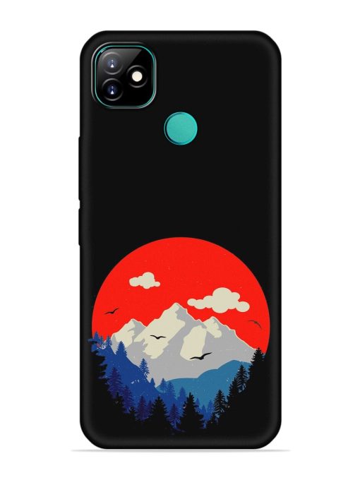 Mountain Abstract Embossed Soft Silicone Case for Itel Vision 1 Zapvi