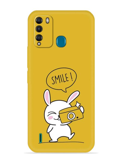 Hey Smile Please Embossed Soft Silicone Case for Itel Vision 1 Pro Zapvi