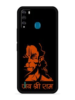 Angry Hanuman Embossed Soft Silicone Case for Itel Vision 1 Pro