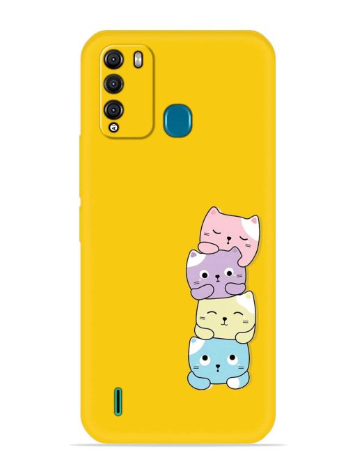 Cartoon Anime Embossed Soft Silicone Case for Itel Vision 1 Pro Zapvi