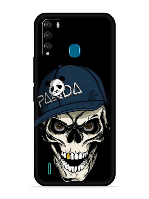 Panda Skull Embossed Soft Silicone Case for Itel Vision 1 Pro Zapvi