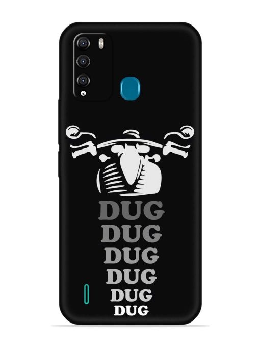 Dug Dug Dug Embossed Soft Silicone Case for Itel Vision 1 Pro Zapvi